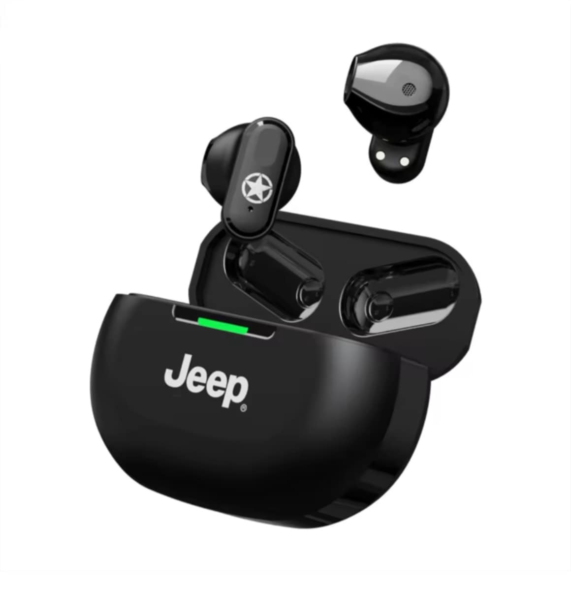 Jeep EW011 TWS ຫູຟັງໄລ້ສາຍ ຫູຟັງ Bluetooth 5.3 ກັນນ້ຳ ສຳລັບກິລາ ຟັງເພງ ມີໄມໂຄຣໂຟນ ຫູຟັງ Earbuds ສຳລັບ IOS ແລະ Android