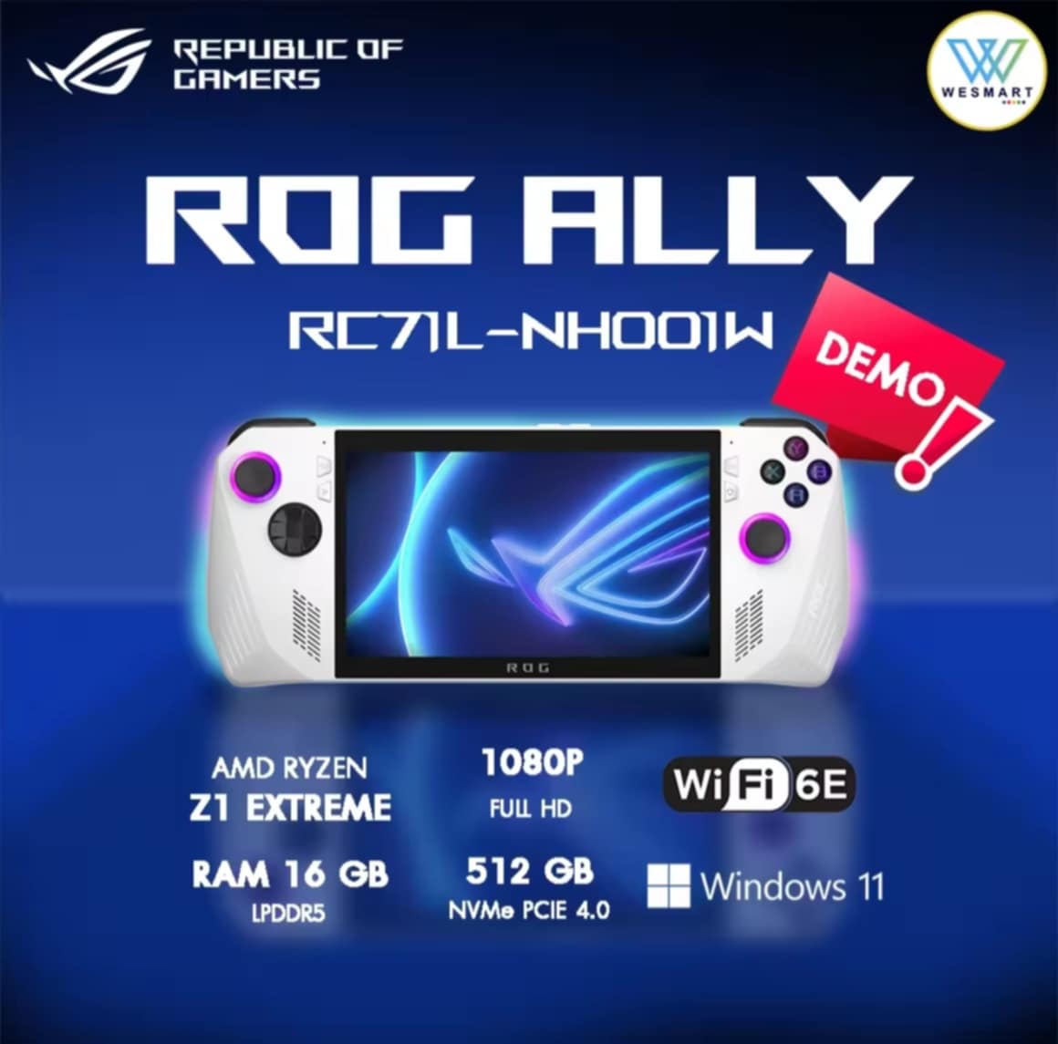 ( Clearance 0%) ASUS ROG Ally (2023) RC71L-NH001W