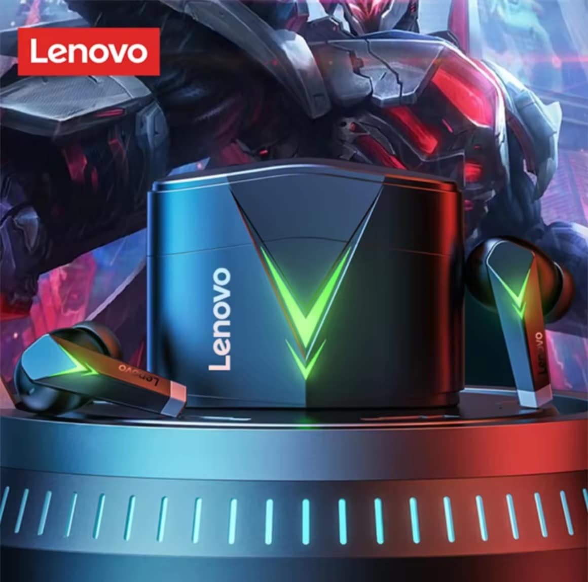 Lenovo LP6 TWS BT5.0 ຫູຟັງ Bluetooth ໃຊ້ເພື່ອຫຼີ້ນເກມ ຫູຟັງ Earbud ໄລ້ສາຍ ມີ 2 ໂໝດ ມີໄມໂຄຣໂຟນ ເພງ HIFI ລົດສຽງລົບກວນ ແລະ ເວລາຫນ່ວງຕໍ່ໍ່ໍຳ ສໍາລັບການຫຼີ້ນເກມ