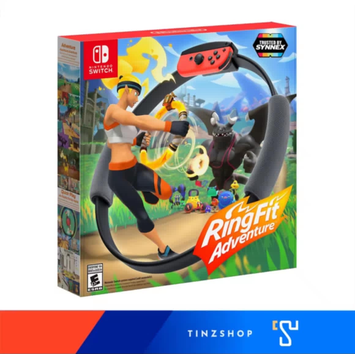 Nintendo Switch Game RingFit Adventure Zone Asia/English ເກມ Ring Fit Adventure ພາສາອັງກິດ ເກມອອກກໍາລັງກາຍ