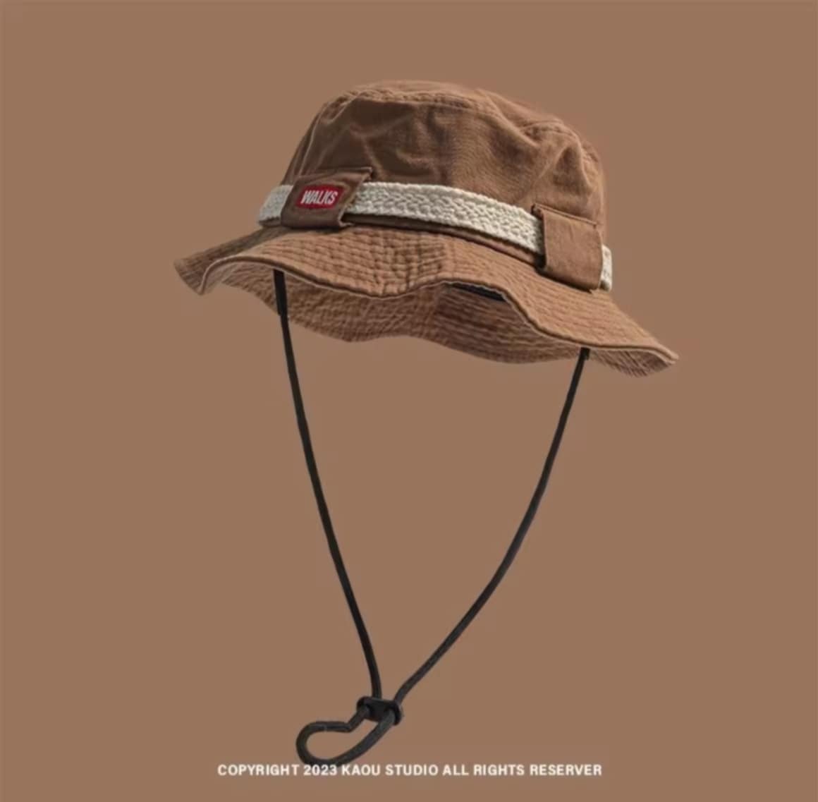 ຫມວກສະໄຕລ໌ອາເມຣິກັນວິນເທດ ສຳລັບຊາວປະມົງ ທັງຜູ້ຊາຍແລະຜູ້ຍິງ ໃຊ້ໄດ້ໃນກິດຈະກຳກາງແຈ້ງ ເດີນປ່າ ຫຼື ຕັ້ງແຄ້ມ ຫມວກ WAIKS ດີໄຊນ໌ເທ່ໆ ແຟຊັ່ນງາມ 💫