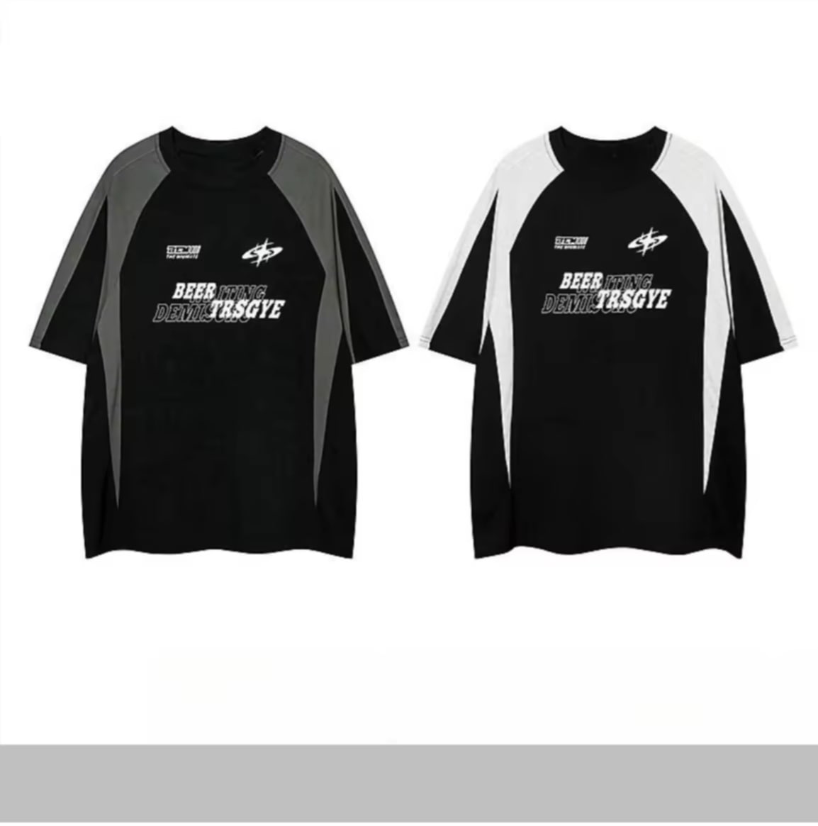 BECOOLMAN – ເສື້ອຍືດຜູ້ຊາຍ ສະໄຕລ໌ຮິບຮອບ ແນວອາເມຣິກາ ແນວຖະໜົນ ແຂນສັ້ນ ແບບວິນເທດ  ອອກແບບໃຫ້ເຂົ້າກັບ ສີຕ່າງໆ ແຟຊັ່ນເທ່.