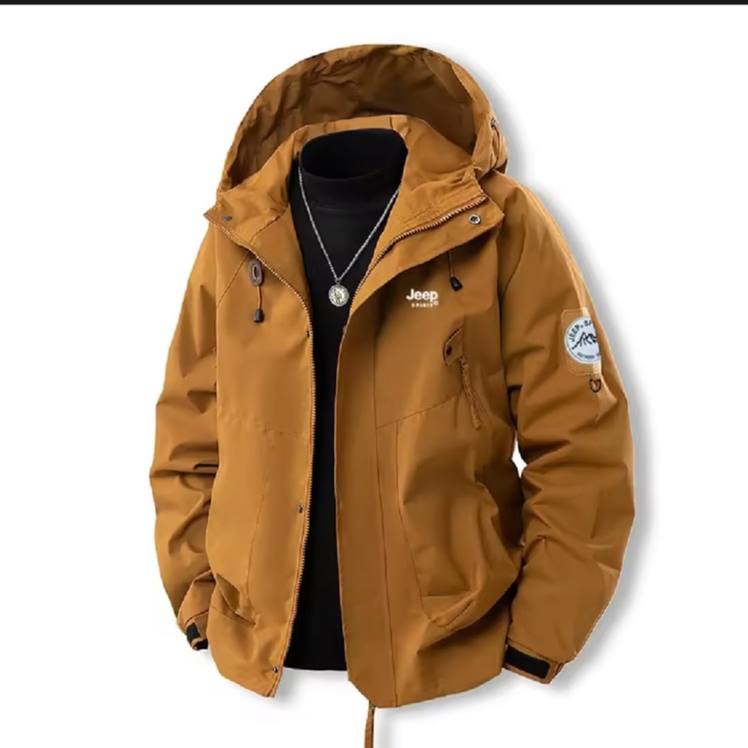 JEEP SPIRIT ເສື້ອກັນຝົນ ສໍາລັບຜູ້ຊາຍແລະຜູ້ຍິງ ເສື້ອກັນລົມ