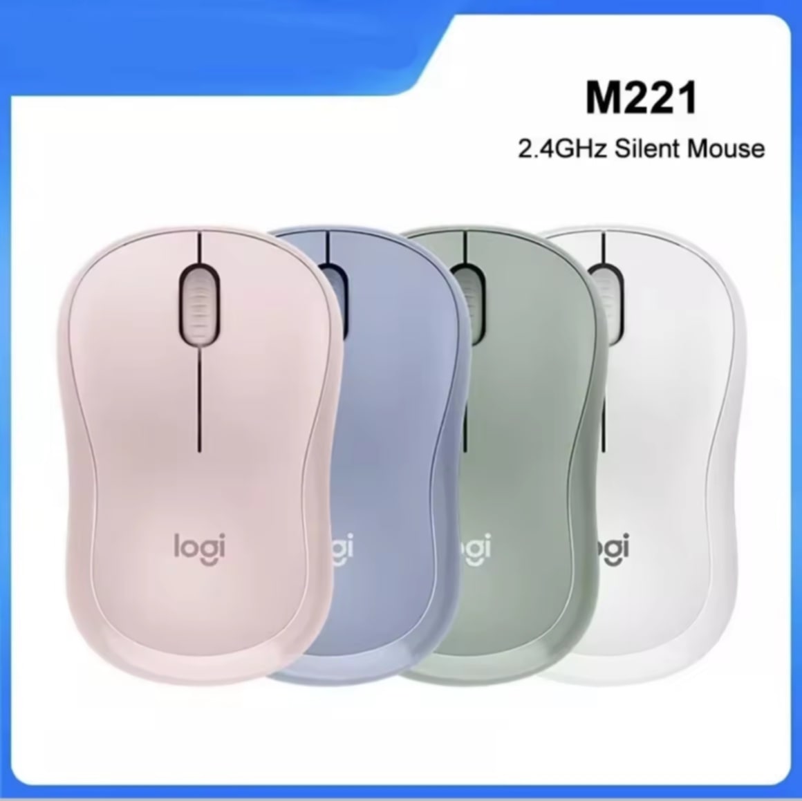 Logitech M221 ເມົາໄຮ້ສາຍງຽບ (ເມົາໄຮ້ສາຍ, ບໍ່ມີສຽງ)