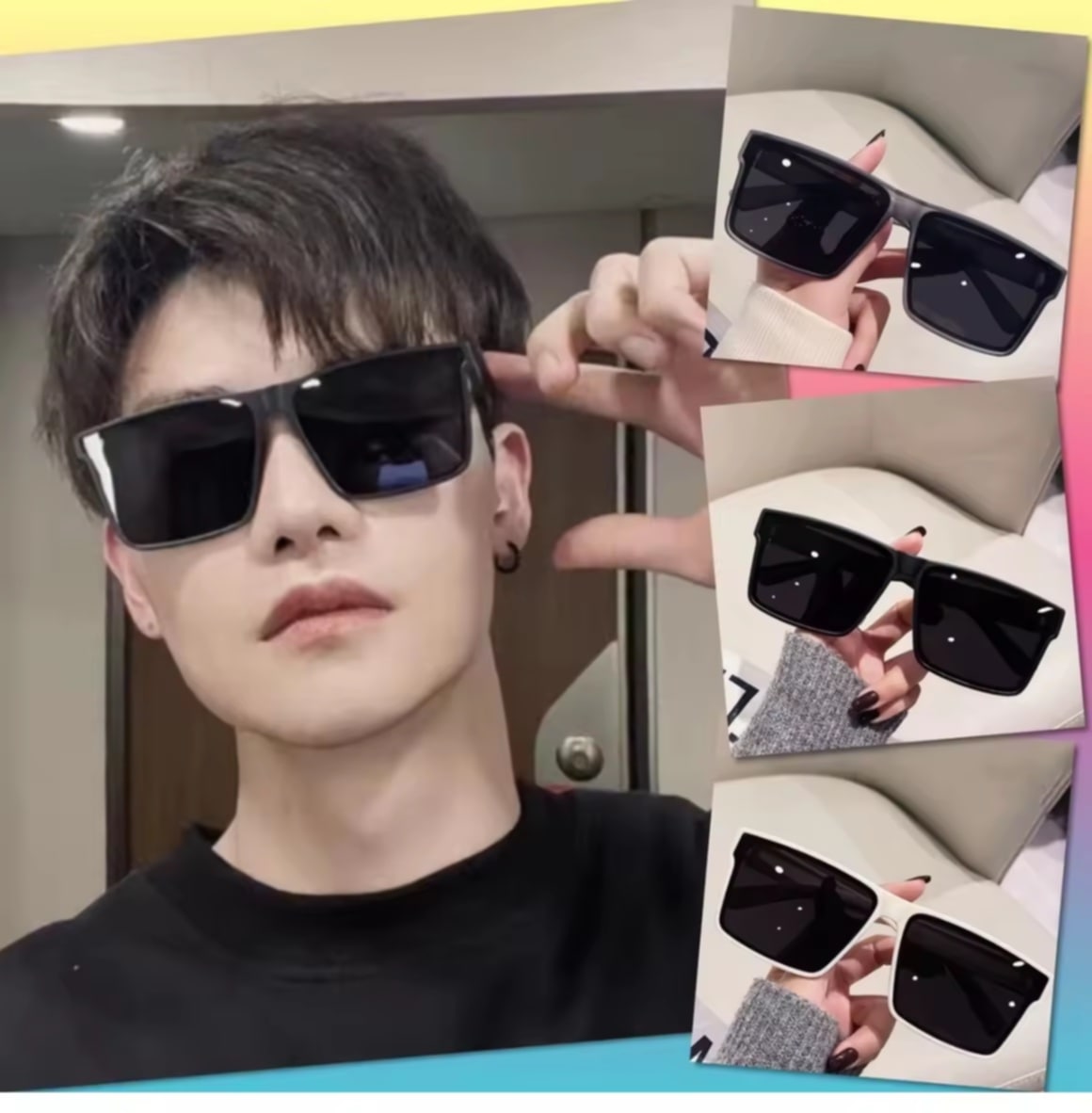 ແວ່ນຕາກັນແດດ Polarized ແວ່ນກັ່ນແສງ ກັນລົມ ກັນຝຸ່ນ ກັນຣັງສີ UV ຊ່ວຍກັນແສງ ແລະ ປົກປ້ອງດວງຕາ ແຟຊັ່ນສະໄຕລ໌ເກົາຫຼີ ຄຸນນະພາບເກຣດພຣີມຽມ