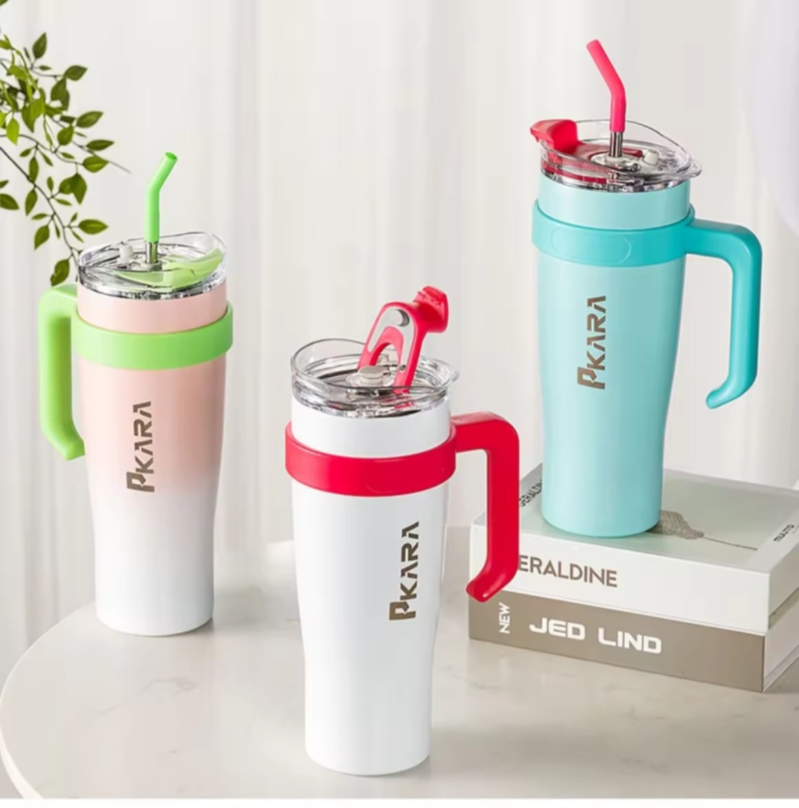 1200ML ຈອກເກັບອຸນຫະພູມ PKARA ຂະໜາດ 40OZ ຂອງແທ້ ຈອກເກັບອຸນຫະພູມ ຮ້ອນ/ເຢັນ