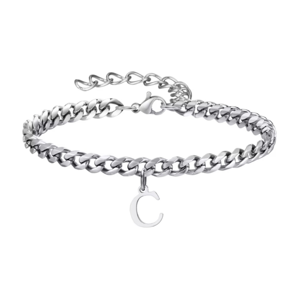 ສາຍແຂນຕົວອັກສອນ  ພ້ອມໂຊ່ເນື້ອຫຍາບ ສໍາລັບຜູ້ຊາຍ ແລະ ຜູ້ຍິງ, ສາຍແຂນຕົວອັກສອນສແຕນເລສ ປັບໄດ້ ເປັນເຄື່ອງປະດັບຂອງຂວັນ