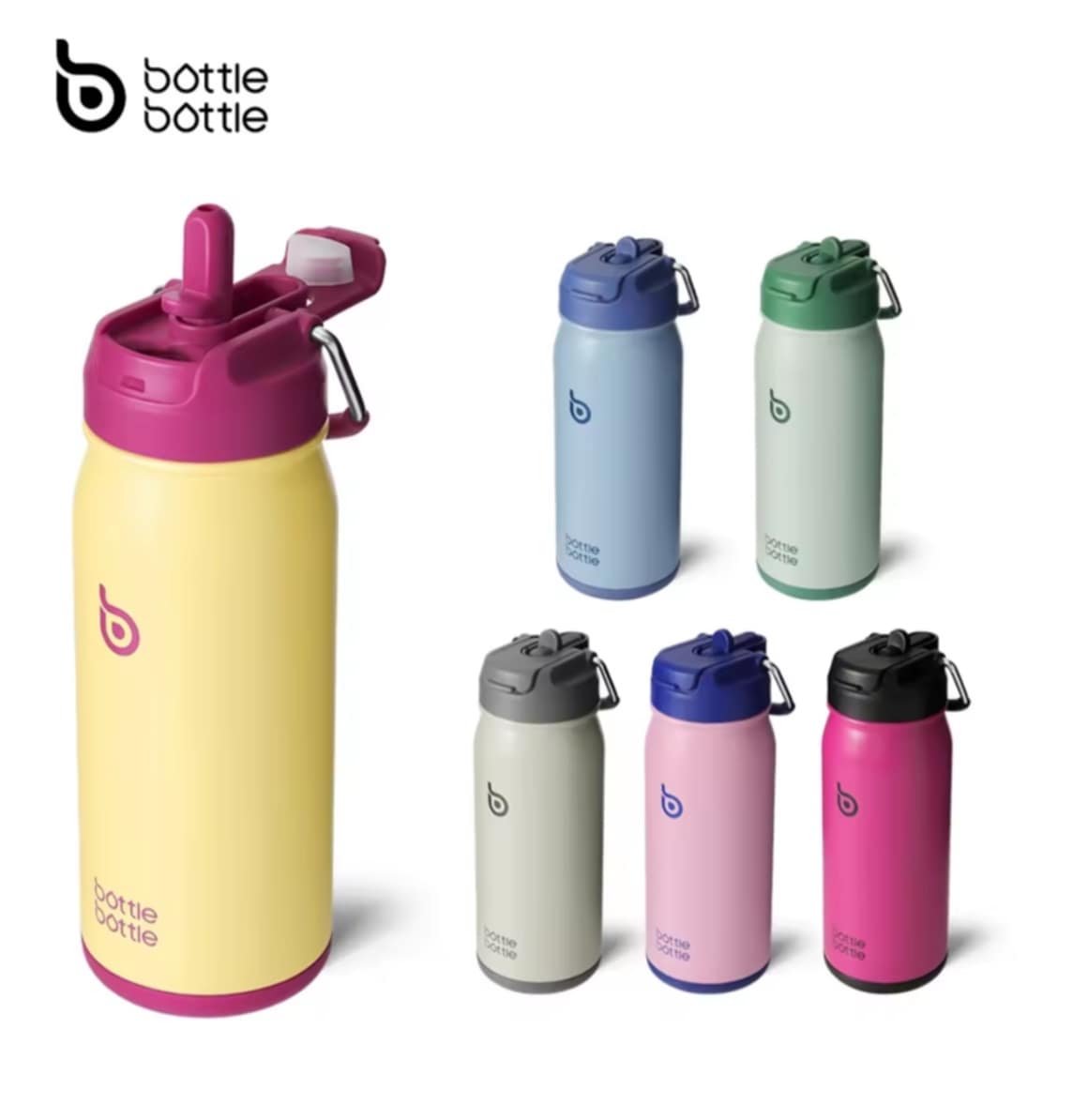 BOTTLE BOTTLE 16oz/470ml ກະຕິກນ້ຳກັບຄວາມຮ້ອນ-ເຢັນ ມີສະນວນພາຍໃນ ພ້ອມຫຼອດ, ກະຕິກນ້ຳສແຕນເລດ, ພ້ອມຝາປິດແລະກ່ອງເກັບ, ກະຕິກນ້ຳໃຊ້ຫຼິ້ນກິລາ, ກາງແຈ້ງ ແລະ ກິນຢາ