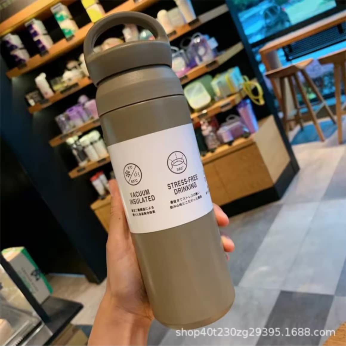 ແກ້ວເກັບຄວາມຮ້ອນ-ເຢັນສແຕນເລດສູງສຸດ 304 ສຸນຍາກາສເກັບຄວາມຮ້ອນ N7-17