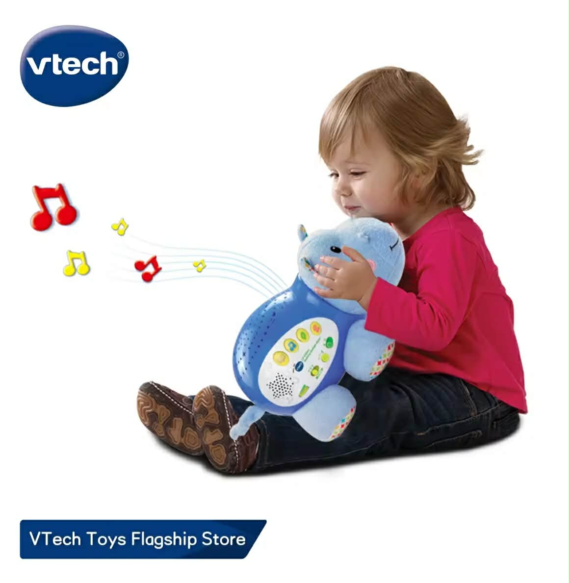 VTech ວີເທັກ ໂມໄບຂອງຫລິ້ນ ສຽງເພງ, ກ່ອມນອນ, ໂປເຈັກເຕີ, ເຊນເຊີ້ສຽງຮ້ອງໄຫ້, ຮຸ່ນຮິບໂປ (Hippo) – ຂອງຫລິ້ນ ຂອງຂວັນຕົ້ນເກີດ 0 ເດືອນ, 3, 6, 9 ເດືອນ, Soothe Hippo projector ແລະ App