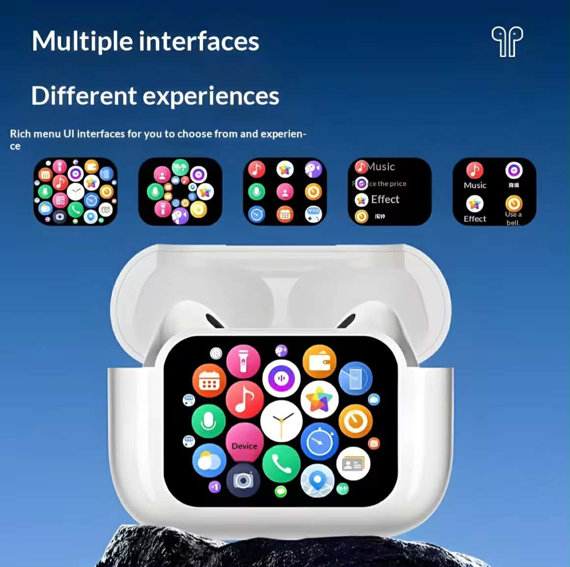 【ຂອງແທ້ 100%】A11 Pro ຫູຟັງໄຮ້ສາຍ Bluetooth ມີ ANC ລົດສຽງລົບກວນ, ຫູຟັງ TWS ພ້ອມໜ້າຈໍສຳຜັດ, ສຽງເບດດີ