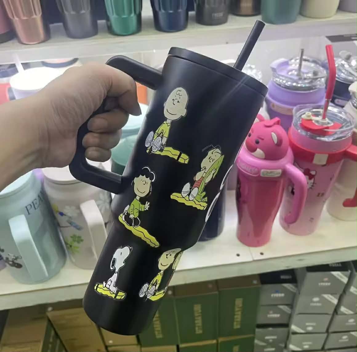 ທັອບທູນ ຈອກເກັບຄວາມຮ້ອນ ແບບກາຕູນ ເຮັດຈາກສະແຕນເລດ ແບບສູນຍາກາດ ອອກແບບສ້າງສັນ ຄວາມຈຸຂະໜາດໃຫຍ່ 1200 ml ເປັນແກ້ວນ້ຳສຳລັບເຄື່ອງດື່ມ ແລະ ເປັນຂອງຂວັນວັນເກີດ